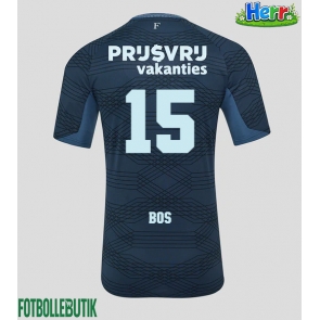 Feyenoord Jordan Bos #15 Bortatröja 2025-26 Kortärmad